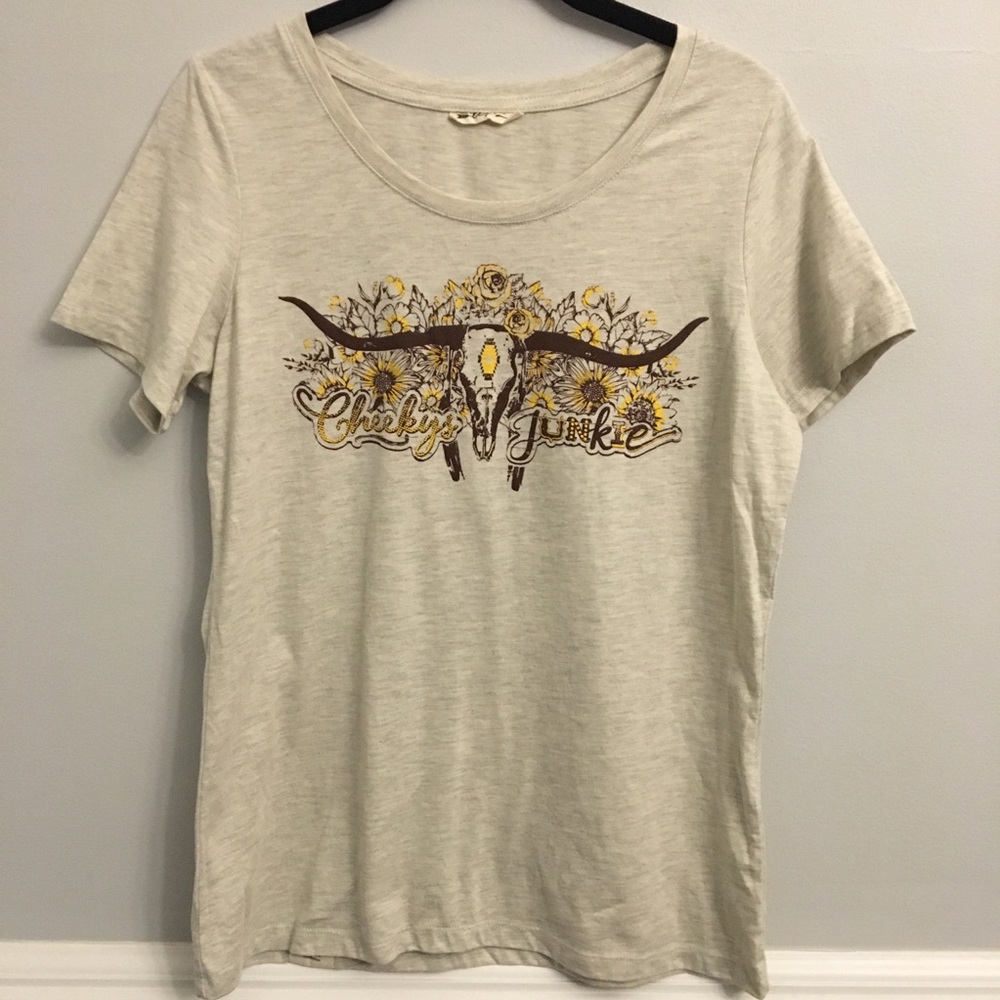 Cheekys Junkie Original Design Short Sleeve Shirt Size Small